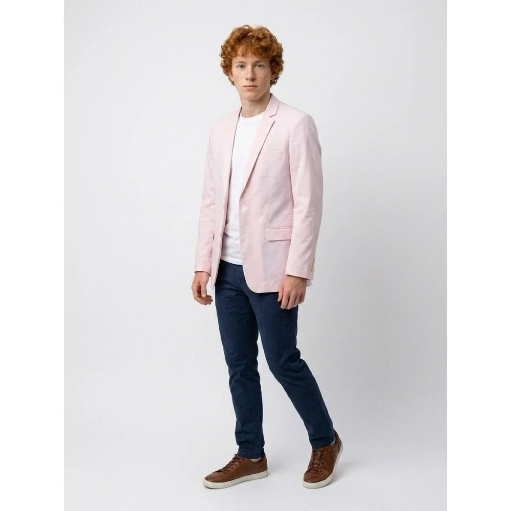 (10/b47)big Kids Tommy Hilfiger  Pink and Blue Blazer Jacket Size 16